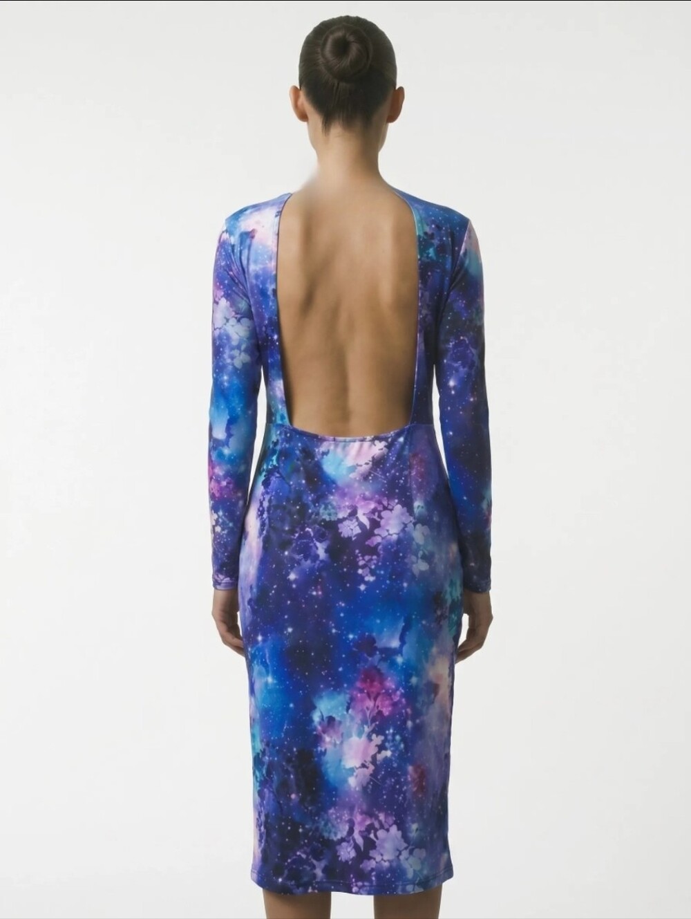 💥NEW💥 ASOS GALAXY BACKLESS BODYCON DRESS SZ 14